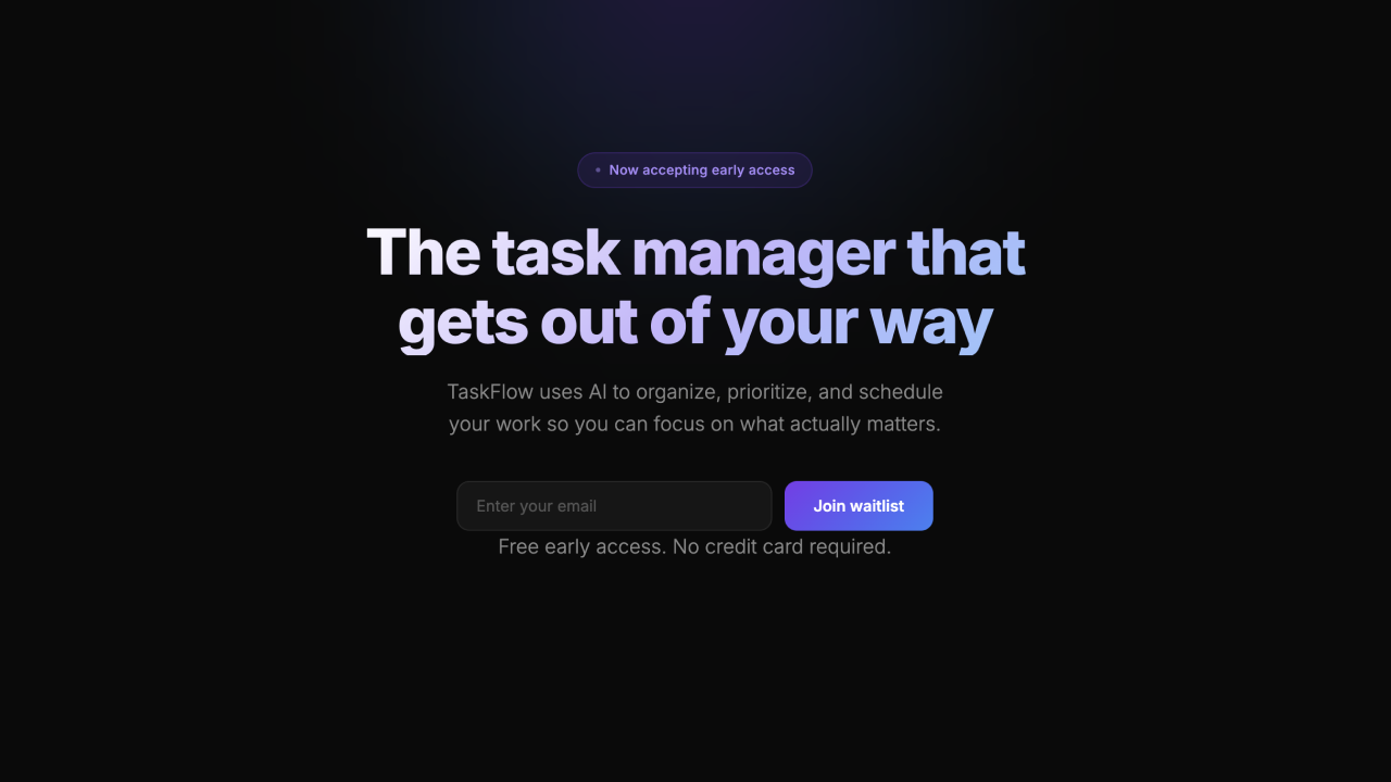 Taskflow Waitlist